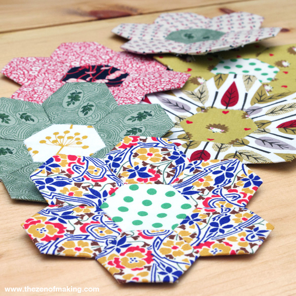 30 Colorful Hexagon Projects to Sew featured by top US sewing blog, Flamingo Toes: English Paper Piecing, Hexies Part 2 | The Zen of Making