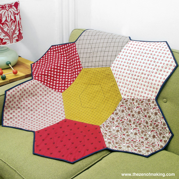 30 Colorful Hexagon Projects to Sew featured by top US sewing blog, Flamingo Toes